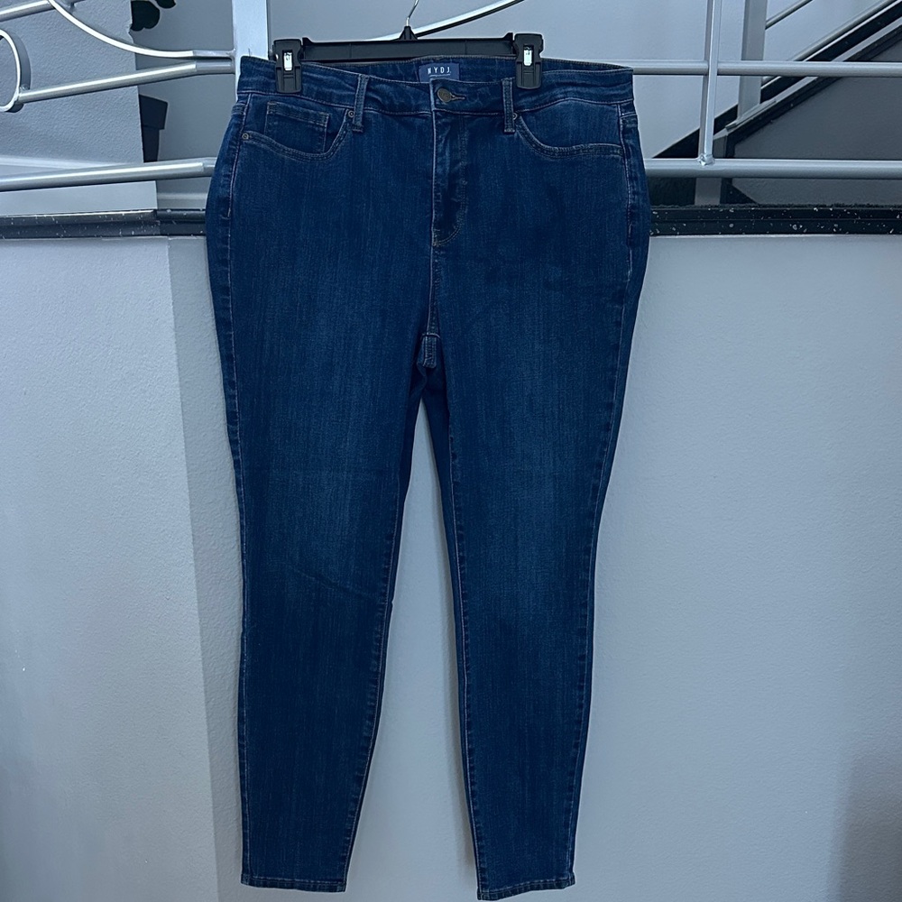 NYDJ Blue Skinny Jeans size 12